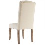 Esszimmerstühle, 6 Stück, Stoff mit Leinenoptik in Beige. von , Essstühle - Ref: Foro24-3309176, Preis: 901,96 €, Rabatt: %