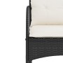Silla mecedora de jardín con cojines ratán sintético negro by , Garden chairs - Ref: Foro24-369018, Price: 87,91 €, Discount: %