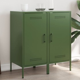 Aparadores 2 unidades acero verde oliva 36x39x79 cm de , Aparadores - Ref: Foro24-843021, Precio: 129,30 €, Descuento: %