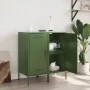 Aparadores 2 unidades acero verde oliva 36x39x79 cm by , Sideboards - Ref: Foro24-843021, Price: 127,82 €, Discount: %