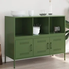 Olivenfarbener Stahlschrank 100,5x39x79 cm von , Sideboards - Ref: Foro24-843094, Preis: 164,68 €, Rabatt: %
