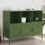 Aparador acero verde oliva 100,5x39x79 cm de , Aparadores - Ref: Foro24-843094, Precio: 164,68 €, Descuento: %