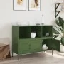 Aparador acero verde oliva 100,5x39x79 cm de , Aparadores - Ref: Foro24-843094, Precio: 164,68 €, Descuento: %