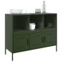 Aparador acero verde oliva 100,5x39x79 cm de , Aparadores - Ref: Foro24-843094, Precio: 164,68 €, Descuento: %