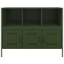 Aparador acero verde oliva 100,5x39x79 cm by , Sideboards - Ref: Foro24-843094, Price: 128,85 €, Discount: %
