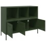 Aparador acero verde oliva 100,5x39x79 cm by , Sideboards - Ref: Foro24-843094, Price: 128,85 €, Discount: %