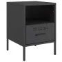Mesita de noche acero negro 36x39x50,5 cm de , Mesitas de noche - Ref: Foro24-843054, Precio: 58,65 €, Descuento: %
