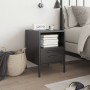 Mesita de noche acero negro 36x39x50,5 cm by , Nightstands - Ref: Foro24-843054, Price: 59,33 €, Discount: %