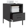Mesita de noche acero negro 36x39x50,5 cm by , Nightstands - Ref: Foro24-843054, Price: 59,33 €, Discount: %