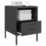 Mesita de noche acero negro 36x39x50,5 cm de , Mesitas de noche - Ref: Foro24-843054, Precio: 58,65 €, Descuento: %