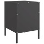 Mesita de noche acero negro 36x39x50,5 cm by , Nightstands - Ref: Foro24-843054, Price: 59,33 €, Discount: %