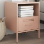 Mesita de noche acero rosa 36x39x50,5 cm by , Nightstands - Ref: Foro24-843056, Price: 62,73 €, Discount: %
