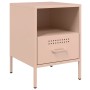 Mesita de noche acero rosa 36x39x50,5 cm by , Nightstands - Ref: Foro24-843056, Price: 62,73 €, Discount: %