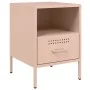 Mesita de noche acero rosa 36x39x50,5 cm by , Nightstands - Ref: Foro24-843056, Price: 62,04 €, Discount: %