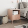Mesita de noche acero rosa 36x39x50,5 cm by , Nightstands - Ref: Foro24-843056, Price: 62,73 €, Discount: %