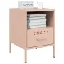 Mesita de noche acero rosa 36x39x50,5 cm by , Nightstands - Ref: Foro24-843056, Price: 62,04 €, Discount: %