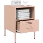 Mesita de noche acero rosa 36x39x50,5 cm by , Nightstands - Ref: Foro24-843056, Price: 62,73 €, Discount: %