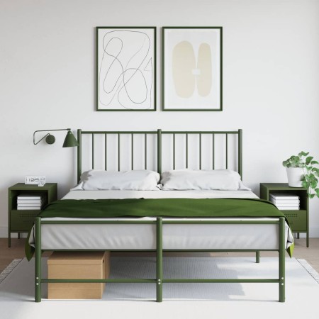 Nachttische, 2 Stück, Olivengrünes Stahl, 36x39x50,5 cm. von , Nachttische - Ref: Foro24-843063, Preis: 111,56 €, Rabatt: %