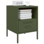 Nachttische, 2 Stück, Olivengrünes Stahl, 36x39x50,5 cm. von , Nachttische - Ref: Foro24-843063, Preis: 111,56 €, Rabatt: %