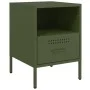 Mesitas de noche 2 unidades acero verde oliva 36x39x50,5 cm de , Mesitas de noche - Ref: Foro24-843063, Precio: 110,29 €, Des...