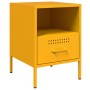 Zwei Nachttische aus gelbem Senf-Stahl, 36x39x50,5 cm. von , Nachttische - Ref: Foro24-843061, Preis: 111,63 €, Rabatt: %