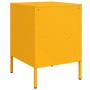 Zwei Nachttische aus gelbem Senf-Stahl, 36x39x50,5 cm. von , Nachttische - Ref: Foro24-843061, Preis: 111,63 €, Rabatt: %