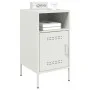 Nachttische, 2 Stück, weißer Stahl, 36x39x68 cm. von , Nachttische - Ref: Foro24-843077, Preis: 97,02 €, Rabatt: %