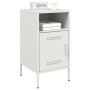 Nachttische, 2 Stück, weißer Stahl, 36x39x68 cm. von , Nachttische - Ref: Foro24-843077, Preis: 115,40 €, Rabatt: %