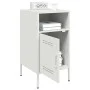 Nachttische, 2 Stück, weißer Stahl, 36x39x68 cm. von , Nachttische - Ref: Foro24-843077, Preis: 97,02 €, Rabatt: %
