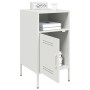 Nachttische, 2 Stück, weißer Stahl, 36x39x68 cm. von , Nachttische - Ref: Foro24-843077, Preis: 115,40 €, Rabatt: %