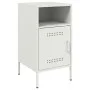 Nachttische, 2 Stück, weißer Stahl, 36x39x68 cm. von , Nachttische - Ref: Foro24-843077, Preis: 97,02 €, Rabatt: %