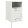 Nachttische, 2 Stück, weißer Stahl, 36x39x68 cm. von , Nachttische - Ref: Foro24-843077, Preis: 115,40 €, Rabatt: %