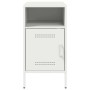 Mesitas de noche 2 unidades acero blanco 36x39x68 cm by , Nightstands - Ref: Foro24-843077, Price: 115,40 €, Discount: %