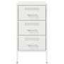 Nachttische, 2 Stück, weißer Stahl, 36x39x68 cm. von , Nachttische - Ref: Foro24-843089, Preis: 169,82 €, Rabatt: %