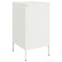 Nachttische, 2 Stück, weißer Stahl, 36x39x68 cm. von , Nachttische - Ref: Foro24-843089, Preis: 142,74 €, Rabatt: %