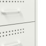 Mesitas de noche 2 unidades acero blanco 36x39x68 cm de , Mesitas de noche - Ref: Foro24-843089, Precio: 170,56 €, Descuento: %