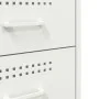 Nachttische, 2 Stück, weißer Stahl, 36x39x68 cm. von , Nachttische - Ref: Foro24-843089, Preis: 142,74 €, Rabatt: %