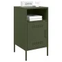 Mesitas de noche 2 unidades acero verde oliva 36x39x68 cm de , Mesitas de noche - Ref: Foro24-843075, Precio: 114,14 €, Descu...