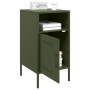 Mesitas de noche 2 unidades acero verde oliva 36x39x68 cm de , Mesitas de noche - Ref: Foro24-843075, Precio: 115,49 €, Descu...