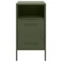 Mesitas de noche 2 unidades acero verde oliva 36x39x68 cm de , Mesitas de noche - Ref: Foro24-843075, Precio: 114,14 €, Descu...