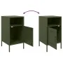 Nachttische, 2 Stück, Olivengrün, aus Stahl, 36x39x68 cm. von , Nachttische - Ref: Foro24-843075, Preis: 114,14 €, Rabatt: %