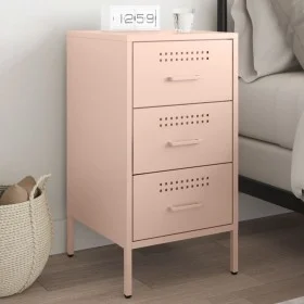 Nachttisch aus rosa Stahl 36x39x68 cm von , Nachttische - Ref: Foro24-843080, Preis: 91,67 €, Rabatt: %