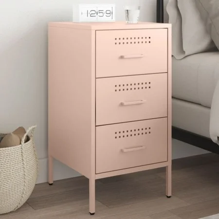 Nachttisch aus rosa Stahl 36x39x68 cm von , Nachttische - Ref: Foro24-843080, Preis: 91,67 €, Rabatt: %