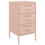 Nachttisch aus rosa Stahl 36x39x68 cm von , Nachttische - Ref: Foro24-843080, Preis: 91,67 €, Rabatt: %