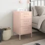 Nachttisch aus rosa Stahl 36x39x68 cm von , Nachttische - Ref: Foro24-843080, Preis: 91,67 €, Rabatt: %