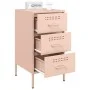 Nachttisch aus rosa Stahl 36x39x68 cm von , Nachttische - Ref: Foro24-843080, Preis: 91,67 €, Rabatt: %