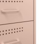 Mesita de noche acero rosa 36x39x68 cm de , Mesitas de noche - Ref: Foro24-843080, Precio: 92,66 €, Descuento: %