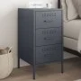 Mesita de noche acero gris antracita 36x39x68 cm by , Nightstands - Ref: Foro24-843082, Price: 91,80 €, Discount: %