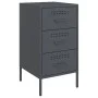 Mesita de noche acero gris antracita 36x39x68 cm by , Nightstands - Ref: Foro24-843082, Price: 91,80 €, Discount: %
