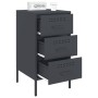Mesita de noche acero gris antracita 36x39x68 cm de , Mesitas de noche - Ref: Foro24-843082, Precio: 92,84 €, Descuento: %